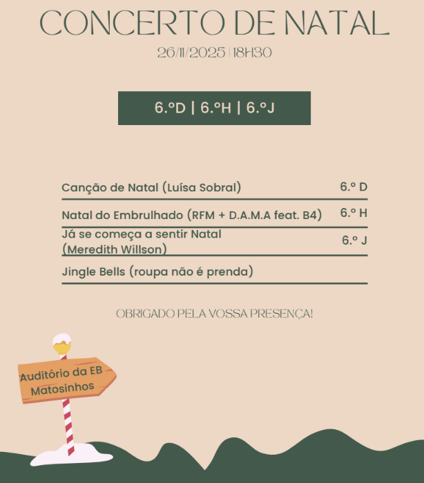 Concerto de Natal – Turmas 6D, 6H e 6J